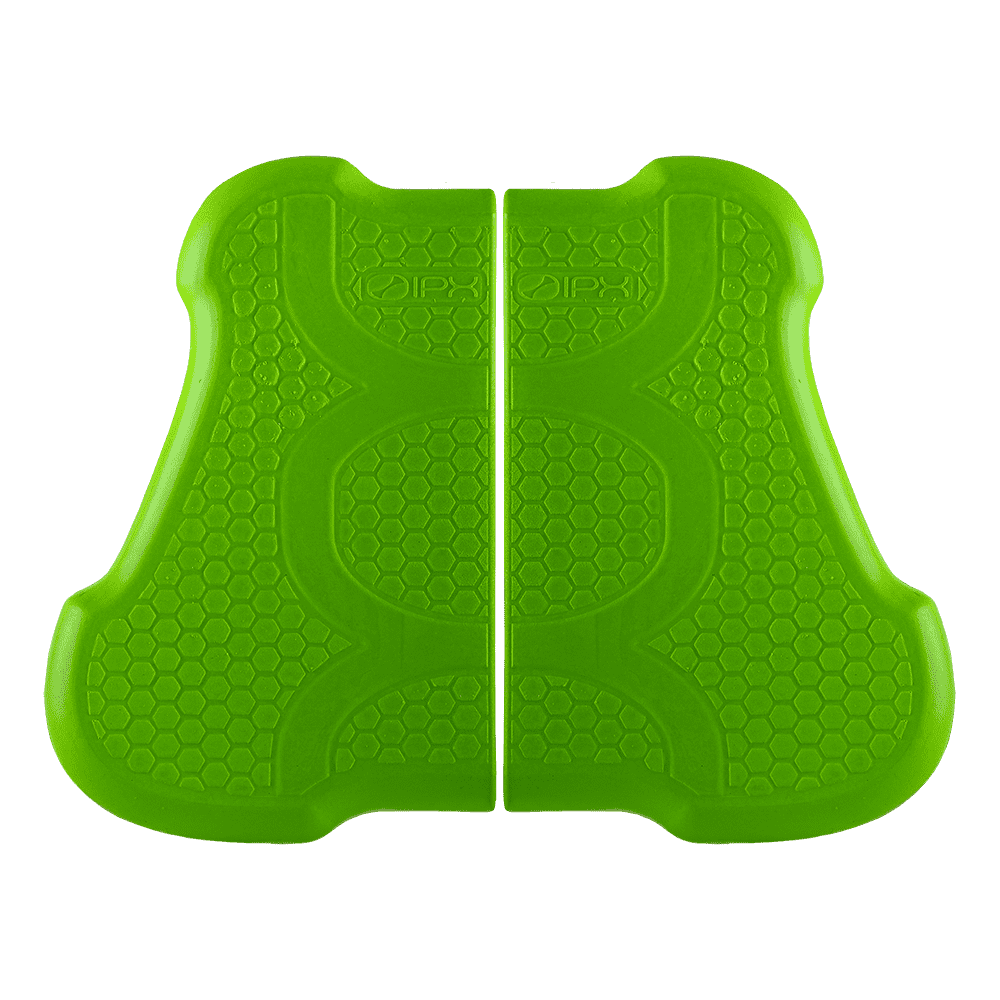 Das O'NEAL IPX-HP von O'NEAL ist ein leuchtend grünes, ergonomisch geformtes Kunststoff-Balancierbrett mit Wabenstruktur und symmetrisch geschwungenem Design, ideal für Gleichgewichtsübungen oder den Einsatz am Stehpult.