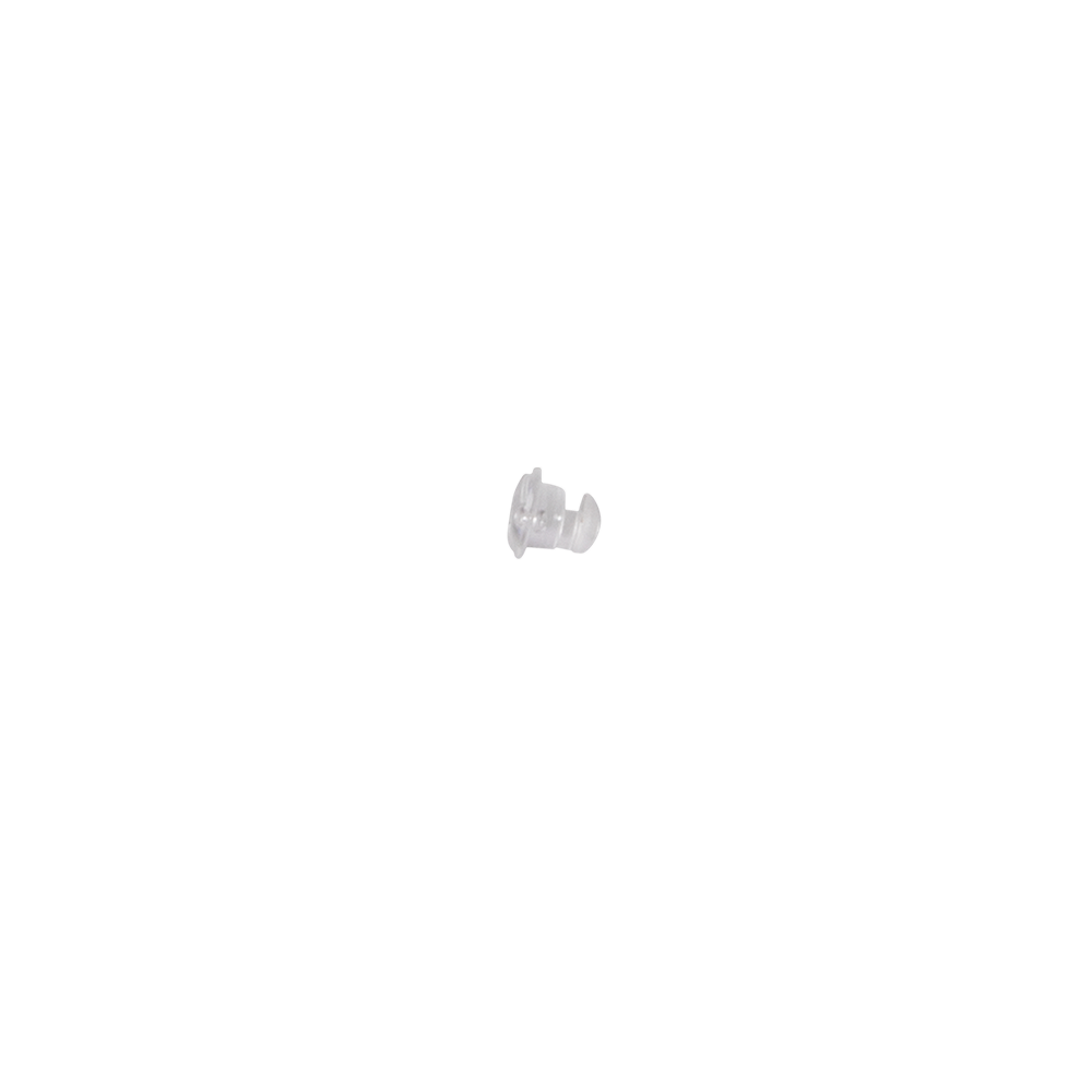 Eine kleine Graustufenabbildung des O'NEAL Pinlock Push Pins von O'NEAL, zentriert auf einem einfachen weißen Hintergrund dargestellt.