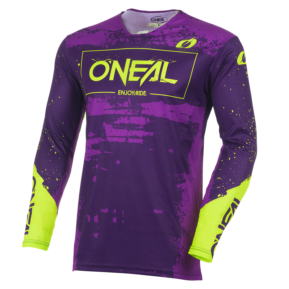 Camiseta O'NEAL Mayhem PAINT morada/amarillo neón