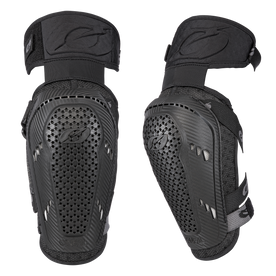 Two O'NEAL PRO III elbow pads in black, with ventilated design, hard protective shells and adjustable straps for sports or cycling, are shown side by side on a solid color background.