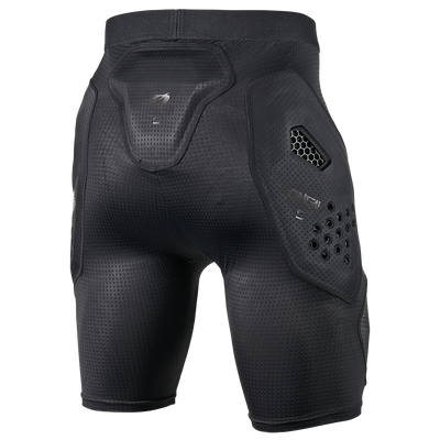 Die O'NEAL Europe DIRT FLX Crash Shorts in Schwarz verfügt über IPX®-Pads an Hüfte und Steißbein, strukturierte Oberflächen und Belüftungslöcher für Aufprallschutz beim Sport oder bei körperlichen Aktivitäten.
