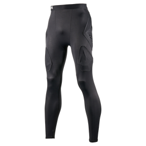 Crash pants noirs O'NEAL DIRT FLX de O'NEAL Europe avec motif structuré et panneaux renforcés, inspirés de la technologie de rembourrage TPE en nid d'abeille IPX, présentés sur un fond blanc.