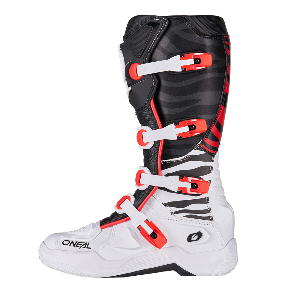 O'NEAL 3SRS Boot MX ZEBRA 2026 schwarz/weiß/rot