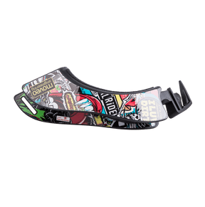 The O'NEAL Left-Hand Side Part TRON Neckbrace front left-hand side part is shown against a plain black background and bears the characteristic O'NEAL design.