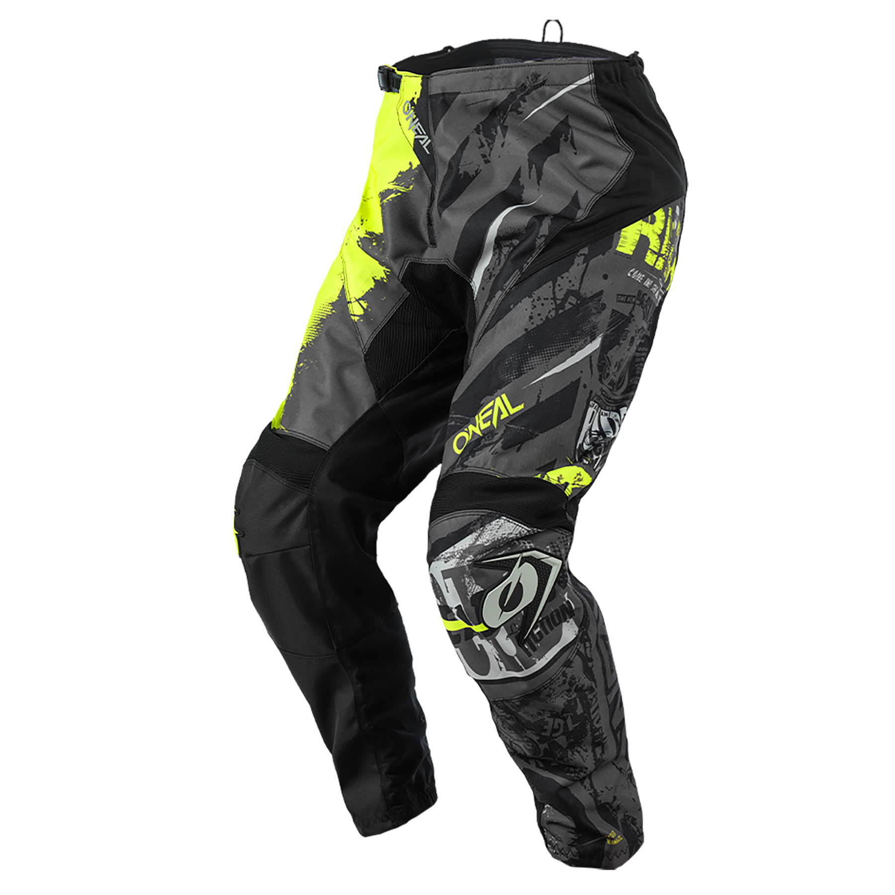 Erlebe Komfort und Schutz mit der O'NEAL ELEMENT Hose RIDE in Schwarz-Gelb - ideal für dein nächstes Motorsport-Abenteuer.