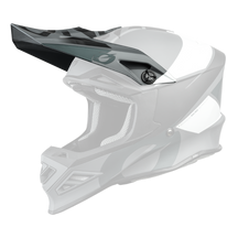Der O'NEAL Visor F-SRS Helm GLITCH ist ein eleganter Integralhelm in Schwarz, Grau und Weiß. Er verfügt über ein aerodynamisches Design mit klarem Visier und mehreren Belüftungsöffnungen für optimale Luftzirkulation. Der Helm weist scharfe geometrische Muster und ein markantes O'NEAL-Logo an der Seite auf.