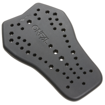 Ein schwarzes Schutzpad mit sechseckigen Löchern und dem in der Mitte eingeprägten Markennamen „O'NEAL“. Das O'NEAL IPX-HP-Pad verfügt über eine strukturierte Oberfläche, die speziell für den Aufprallschutz entwickelt wurde und sich daher ideal für Sport- oder Motorradausrüstung eignet. Es wird vor einem schwarzen Hintergrund angezeigt.