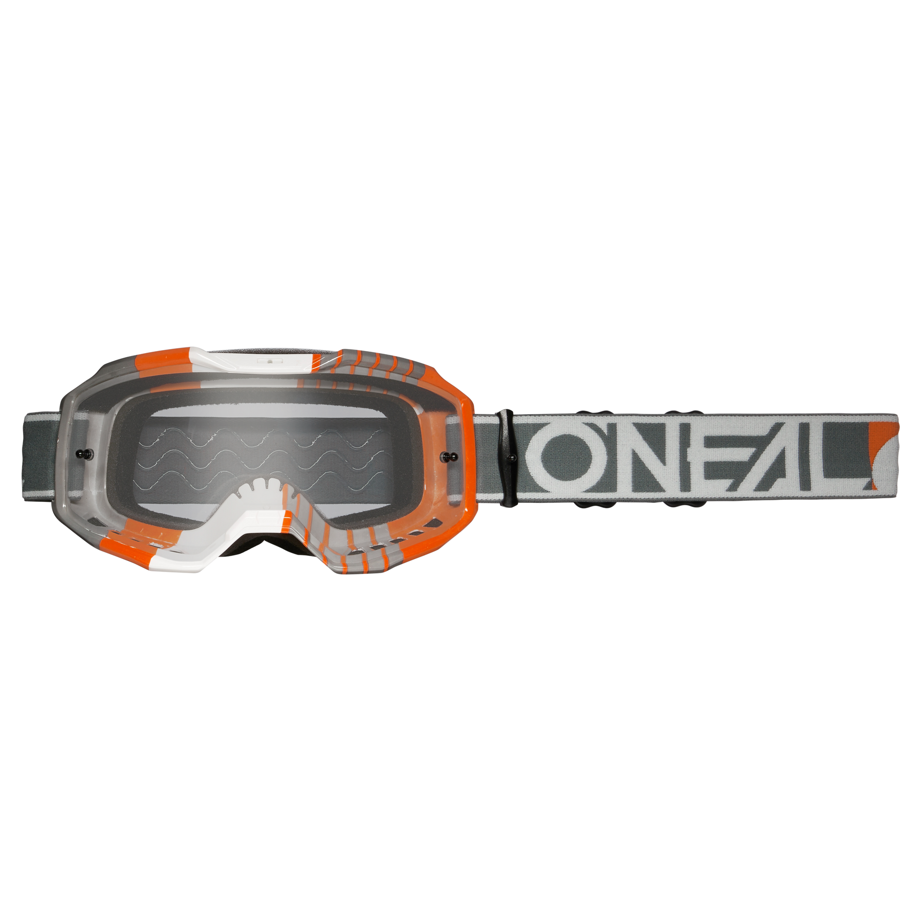 Die O'NEAL B-10 Brille DUPLEX bietet erstklassigen Augenschutz mit klarer Linse, einem markanten orange-schwarzen Rahmen und einem verstellbaren Riemen mit „O'NEAL“-Schriftzug in fettem weißen Schriftzug. Die innere Linse ist mit einem Wellenmuster versehen und somit die ideale Wahl für MX/MTB-Fahrer.