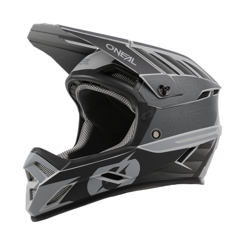 Der O'NEAL BACKFLIP Helm ECLIPSE ist ein schwarzer und grauer Mountainbike-Helm, ideal für Enthusiasten, die einen stilvollen Schutz bei jeder Fahrt suchen.