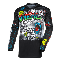 ELEMENT Jersey RANCID Schwarz/Weiß Front
