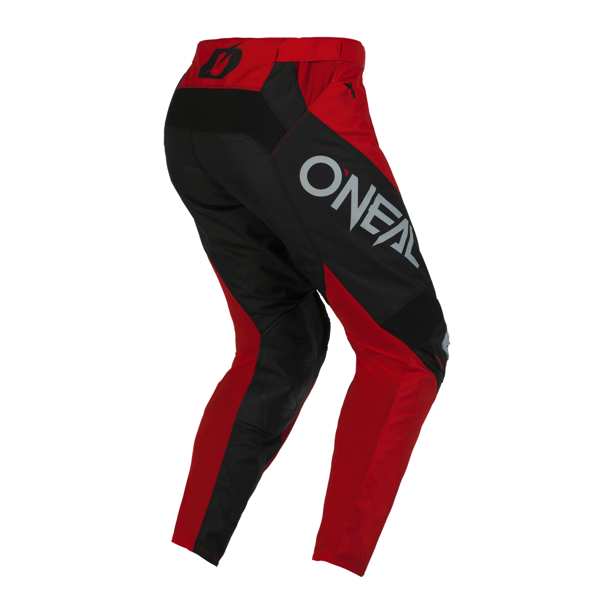 Die O'NEAL MAYHEM Hose HEXX ist eine leistungsstarke Rennhose in Rot und Schwarz, die den Markennamen „O'NEAL“ in großen weißen Buchstaben auf der Seite trägt. Diese fahrradfreundliche Hose verfügt über verstärkte Kniebereiche für zusätzliche Haltbarkeit und ein Logo am hinteren Bund. Sie ist atmungsaktiv und sorgt für ein komfortables Fahrerlebnis.