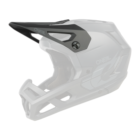 The picture shows the O'NEAL Spare Visor SL1 helmet in black and highlights the matte black visor as the main eye-catcher.