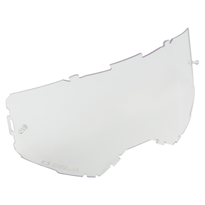 O'NEAL B-22 & B-33 Goggle-Ersatzglas mit Abreißstiften auf weißem Hintergrund.