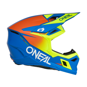 Der O'NEAL 3SRS Helm Kinder SOLID ist ein schlanker, aerodynamischer Kinder-Motocross-Helm von O'NEAL, der auf Sicherheit und Komfort ausgelegt ist. Das fette "ONEAL"-Branding an der Seite unterstreicht seinen stylischen Look - der ideale Schutz für junge Fahrer.