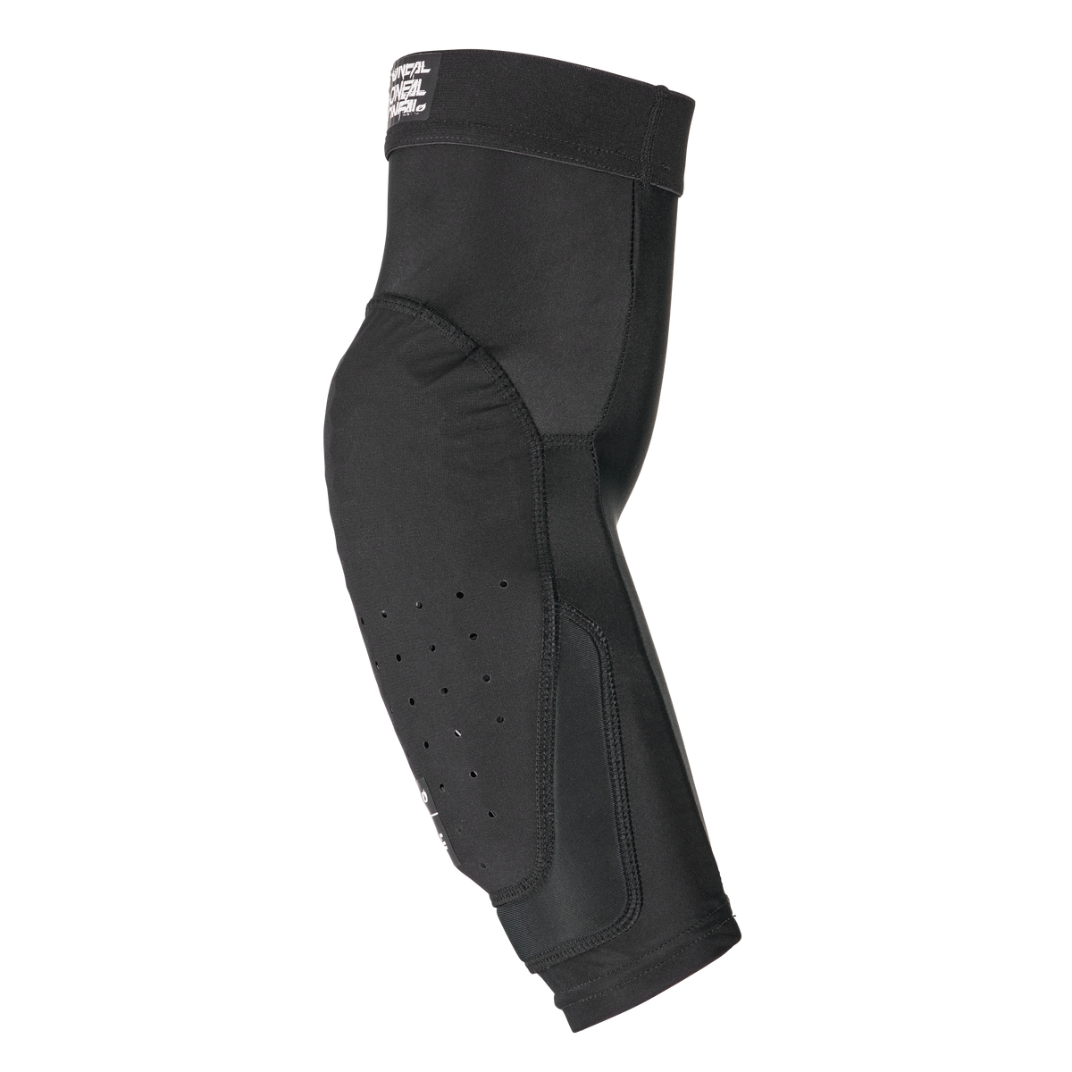 Der O'NEAL DIRT 2.0 Ellbogenschützer Kinder ist ein schwarzer, gepolsterter Ellbogenschützer mit ergonomischem Design und Belüftungsperforationen, der sportlichen und schützenden Einsatz für Kinder bietet.