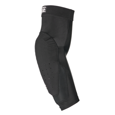 Der O'NEAL DIRT 2.0 Ellbogenschützer Kinder ist ein schwarzer, gepolsterter Ellbogenschützer mit ergonomischem Design und Belüftungsperforationen, der sportlichen und schützenden Einsatz für Kinder bietet.