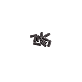 Une petite pile de A-Pins en acier AZONIC Vis sans tête à six pans creux de AZONIC, disposées sur un fond simple et transparent.