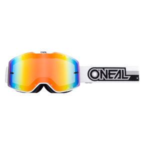 Die O'NEAL B-20 Brille PROXY verfügt über eine leuchtend reflektierende Radium-Rot-Linse, die dein Sichtfeld verbessert. Ausgestattet mit einem weißen Band, das die Marke in Schwarz präsentiert, beeindruckt diese Brille und schützt deine Augen.