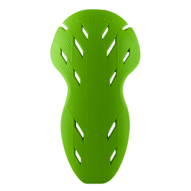 The O'NEAL IPX-HP by O'NEAL is a bright green, textured protective pad with multiple vents and an ergonomic, contoured shape displayed against a transparent background.