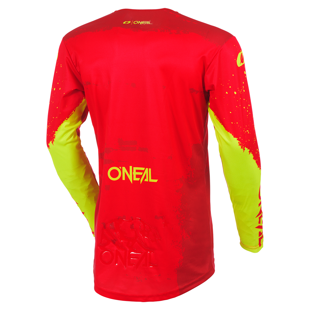 O'NEAL MAYHEM Youth Jersey PAINT rot/neon gelb back