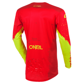 O'NEAL MAYHEM Youth Jersey PAINT rot/neon gelb back