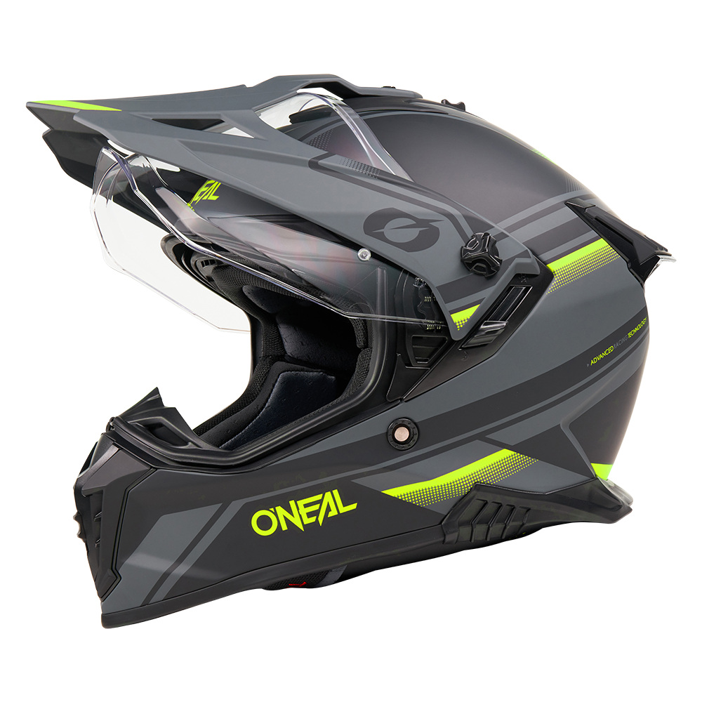 Casco A-SRS APEX negro/gris/amarillo neón