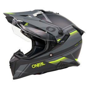 Casco A-SRS APEX Nero/Grigio/Giallo neon