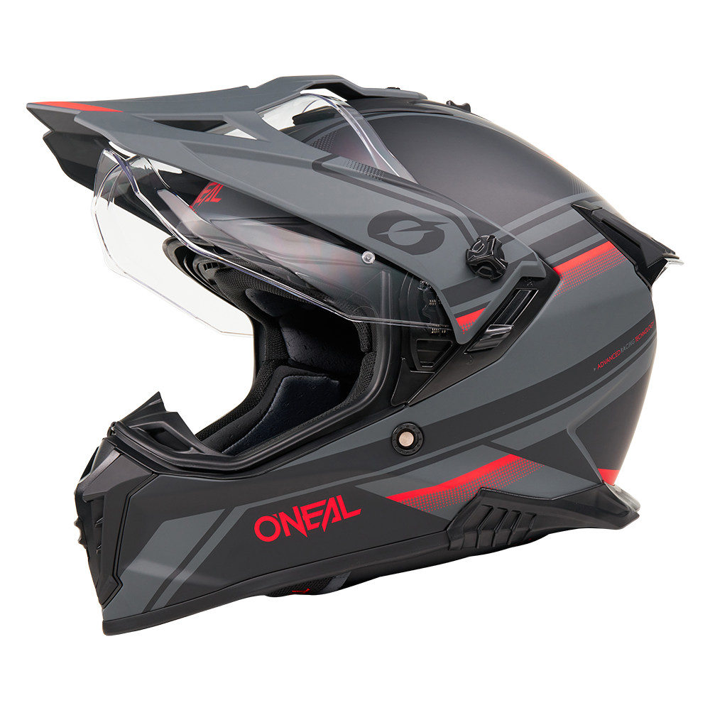 Casco A-SRS APEX negro/gris/rojo