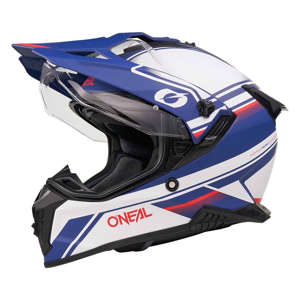 Casco A-SRS APEX blanco/azul/rojo