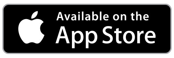 Ein rechteckiges schwarz-weißes „Im App Store erhältlich“-Abzeichen mit dem Apple-Logo. Der Text ist weiß auf schwarzem Hintergrund, mit dem Apple-Logo auf der linken Seite und den Worten „Im App Store erhältlich“ rechts neben dem Logo.