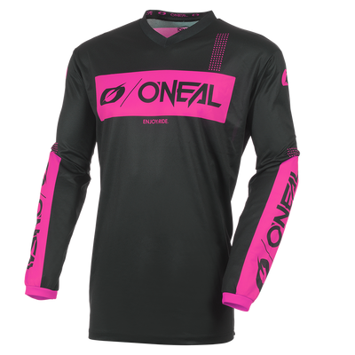 Camiseta O'NEAL Element Racewear negra/rosa