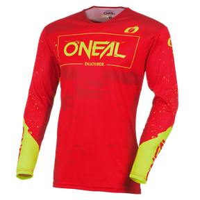 Maglia O'NEAL Mayhem PAINT rosso/giallo neon