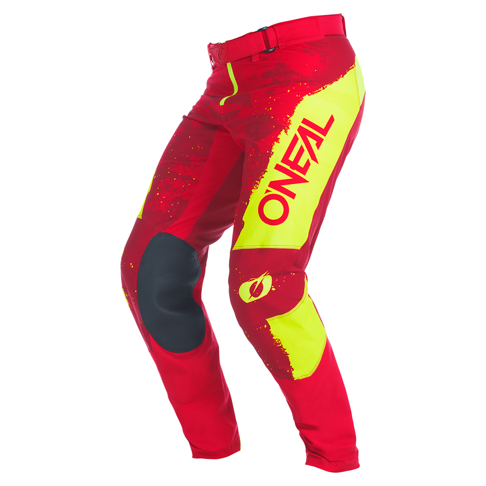 O'NEAL MAYHEM Youth Pants PAINT rot/neon gelb front