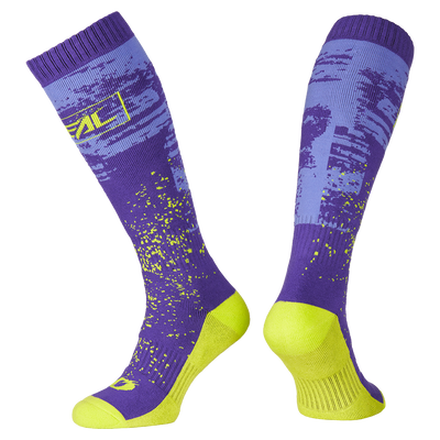 Calzini O'NEAL Pro MX Bambini PAINT viola/giallo neon